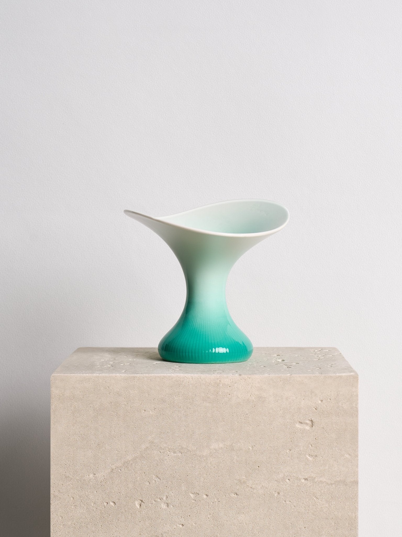 Ceramic Cat Food Bowl - Jade Green - Elevated & Handmade