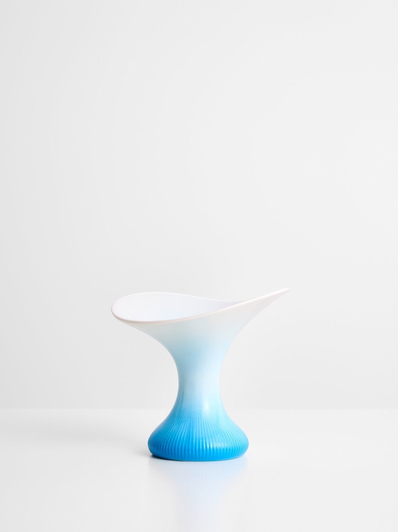 Ceramic Cat Food Bowl - Ocean Blue - Elevated & Handmade