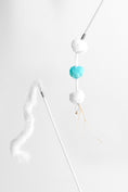 Load image into Gallery viewer, Cat Toy Teaser Wand - Retractable & Fun - Coral Blue
