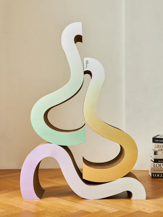 Cat Scratcher Bundle — Green, Yellow, and Purple