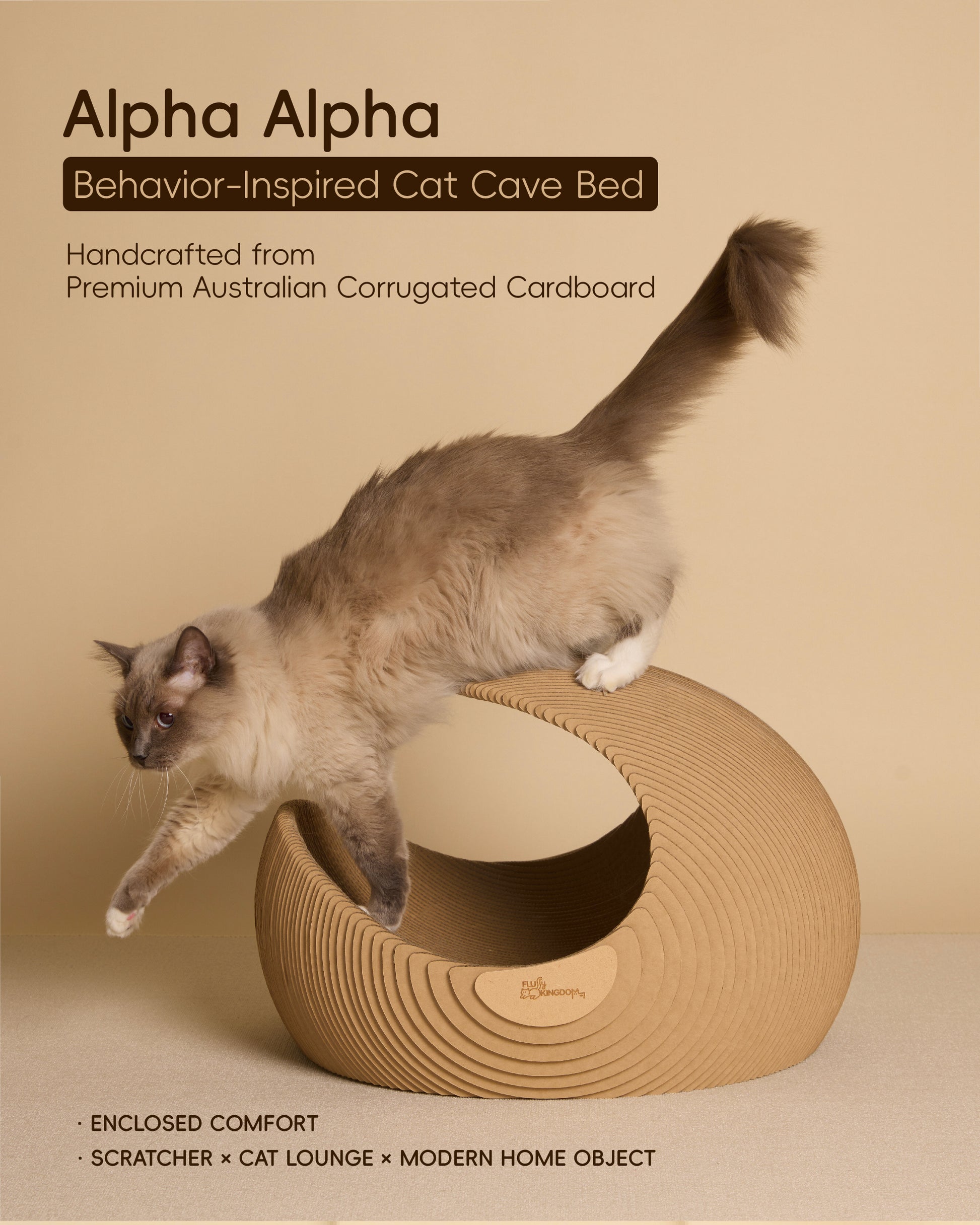 Behavior-Inspired Cat Cave Bed