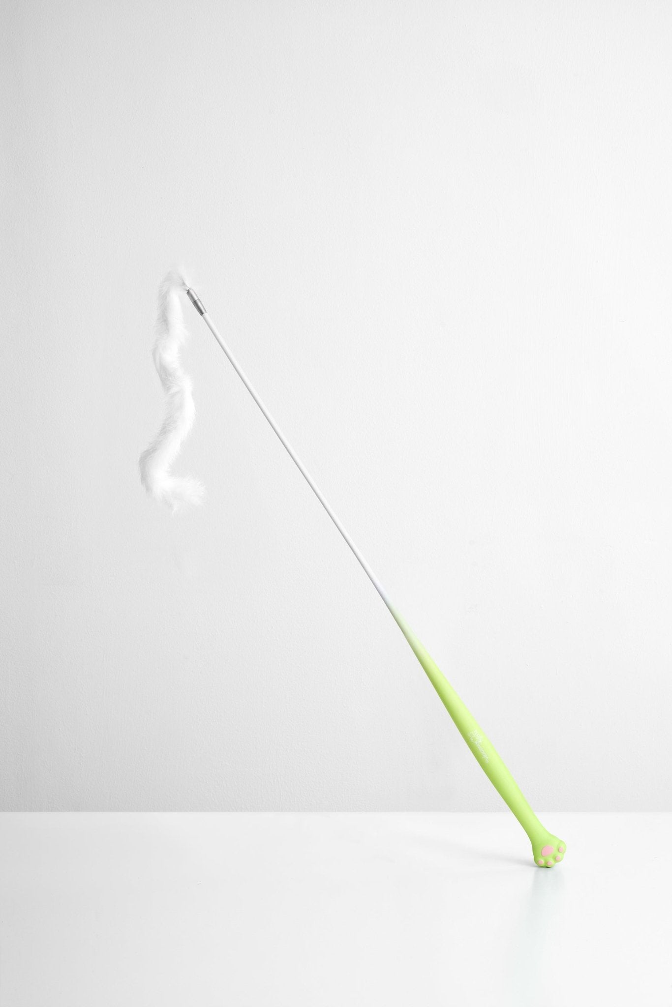 Cat Toy Teaser Wand - Retractable & Fun - Apple Green