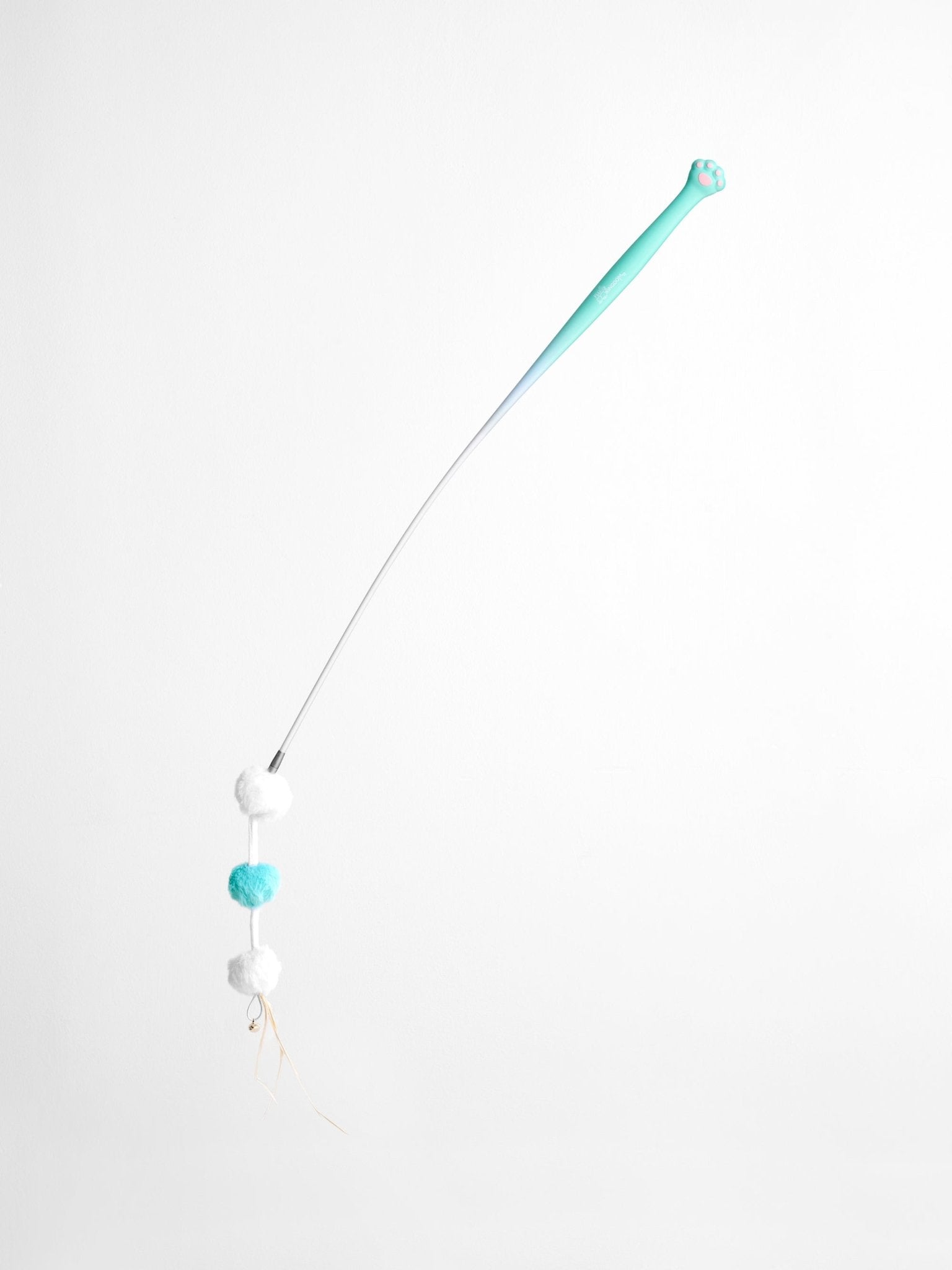 Cat Toy Teaser Wand - Retractable & Fun - Coral Blue