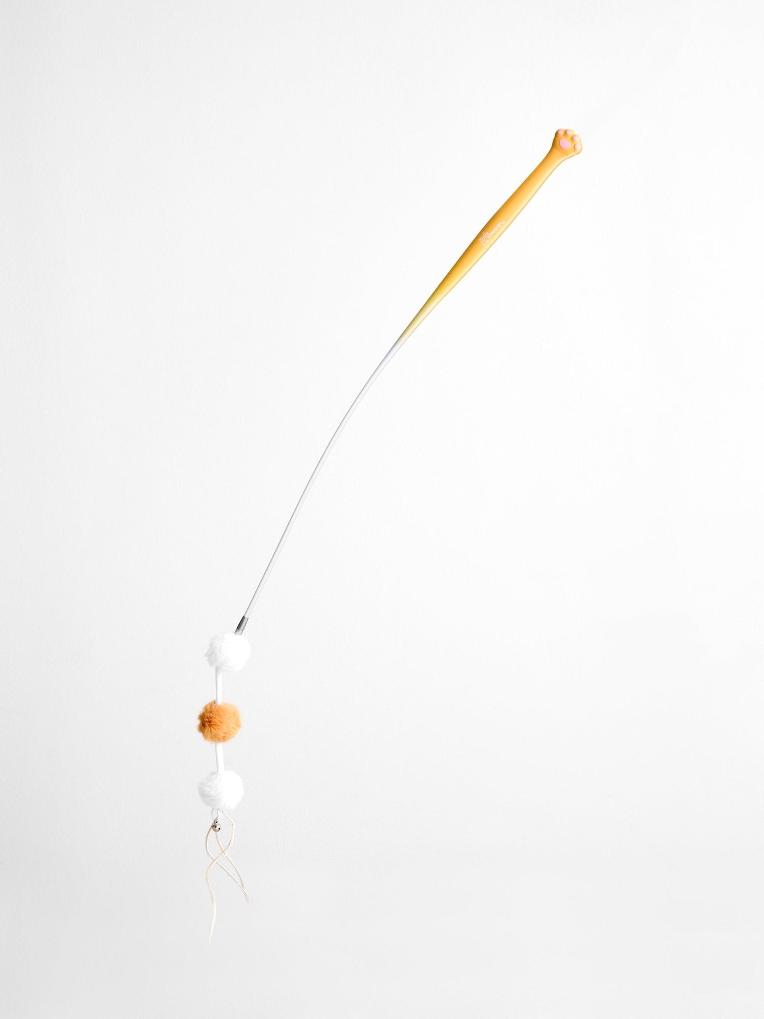 Cat Toy Teaser Wand - Retractable & Fun - Sunrise Orange