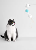 Load image into Gallery viewer, Cat Toy Teaser Wand - Retractable & Fun - Coral Blue
